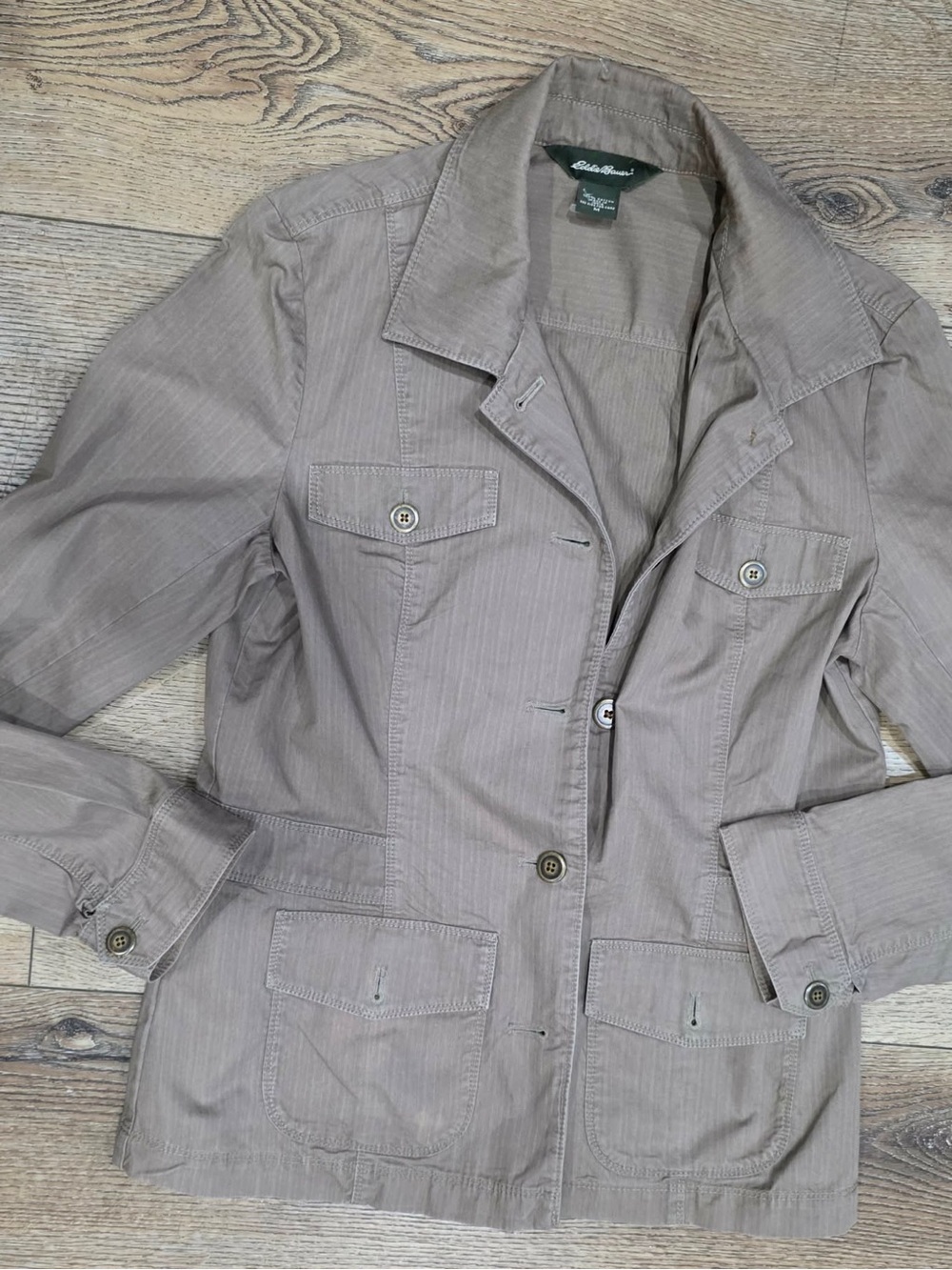 Eddie Bauer Women's Light Taupe Utility Jacket